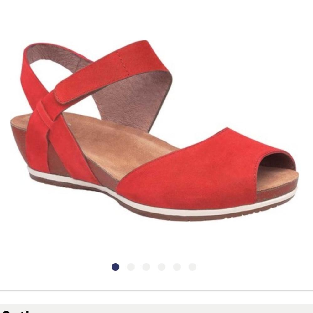 Dansko Vera peep toe suede sandal